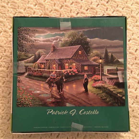 2 Adult Puzzles~NEW HALLMARK Homespun Alphabet + Lakeside Cottage with poster - Picture 8 of 8